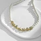 beaded initial necklaces for women